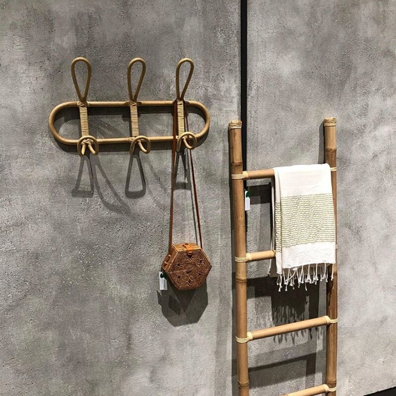 Eco Friendly Natural Rattan Coat Hook Eco Friendly Natural Rattan Coat Hook