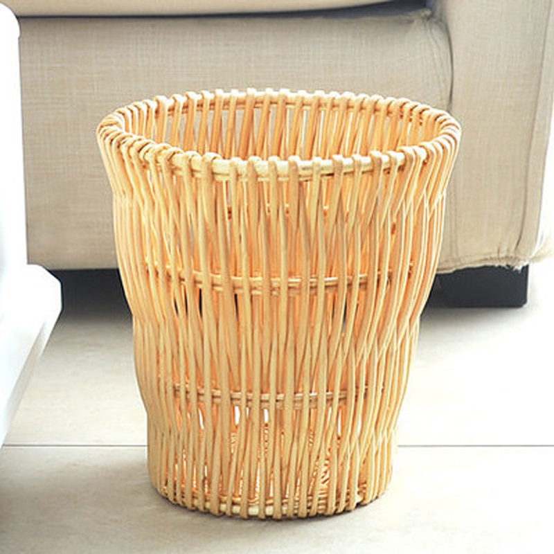 Eco Friendly Natural Rattan Trash Can Eco Friendly Natural Rattan Trash Can