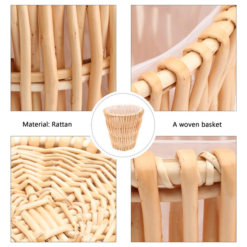 Eco Friendly Natural Rattan Trash Can Eco Friendly Natural Rattan Trash Can