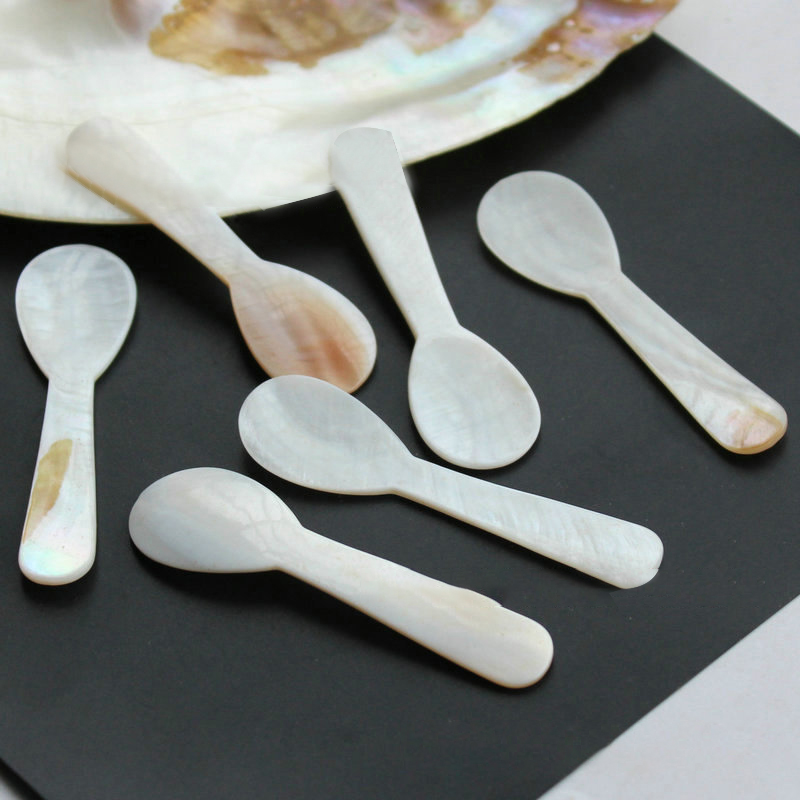 Eco friendly Natural Seashell Spoon (10 pcs)