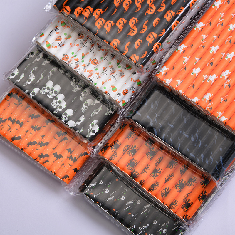Eco Friendly Paper Halloween Straws (25 pcs) Eco Friendly Paper Halloween Straws (25 pcs)