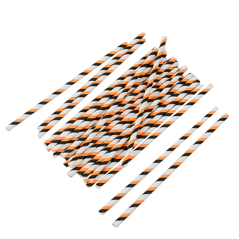 Eco Friendly Paper Halloween Straws (25 pcs)