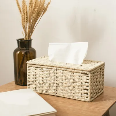 Eco Friendly Rattan Tissue Box Holder Eco Friendly Rattan Tissue Box Holder