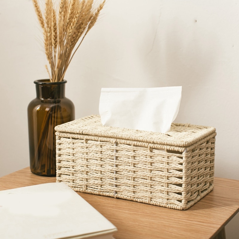 Eco Friendly Rattan Tissue Box Holder Eco Friendly Rattan Tissue Box Holder