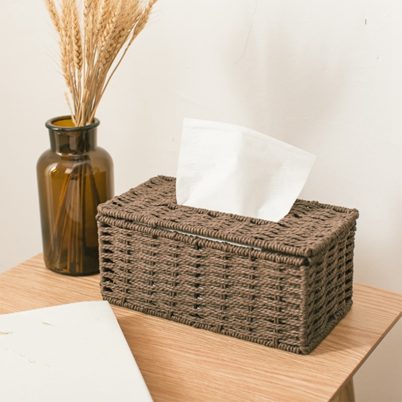 Eco Friendly Rattan Tissue Box Holder Eco Friendly Rattan Tissue Box Holder