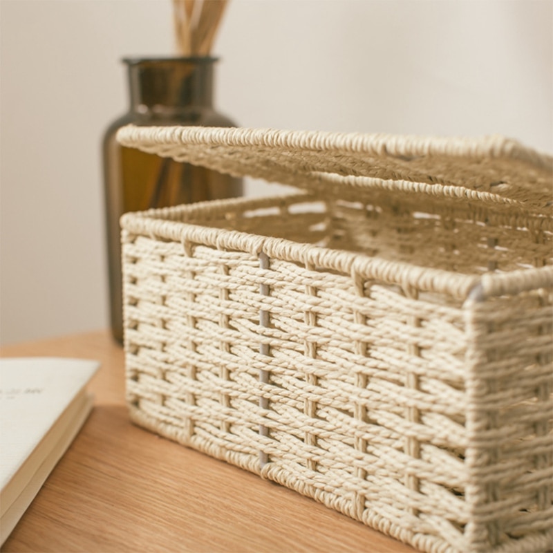Eco Friendly Rattan Tissue Box Holder Eco Friendly Rattan Tissue Box Holder