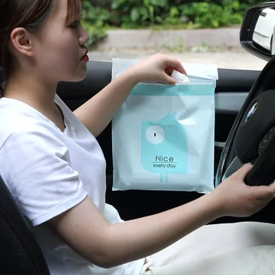 Eco Friendly Self Adhesive Car Litter Bags (15 pcs)