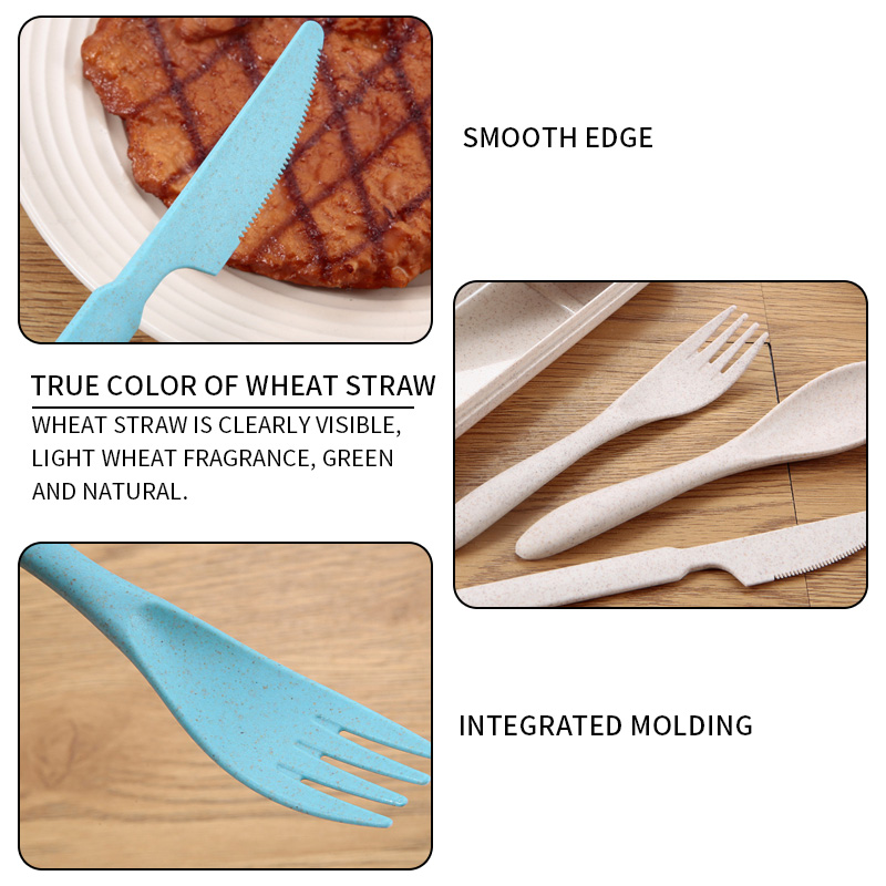 Eco Friendly Wheat Straw Cutlery Set Eco Friendly Wheat Straw Cutlery Set
