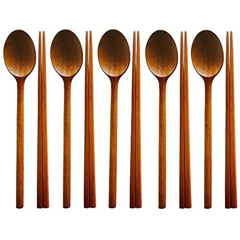 Eco Friendly Wooden Spoon and Chopstick Set Eco Friendly Wooden Spoon and Chopstick Set