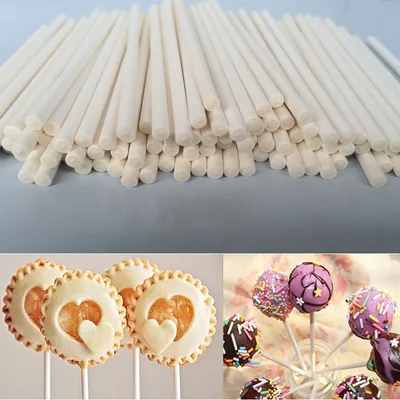 Eco Paper Lollipop Sticks (100pcs)
