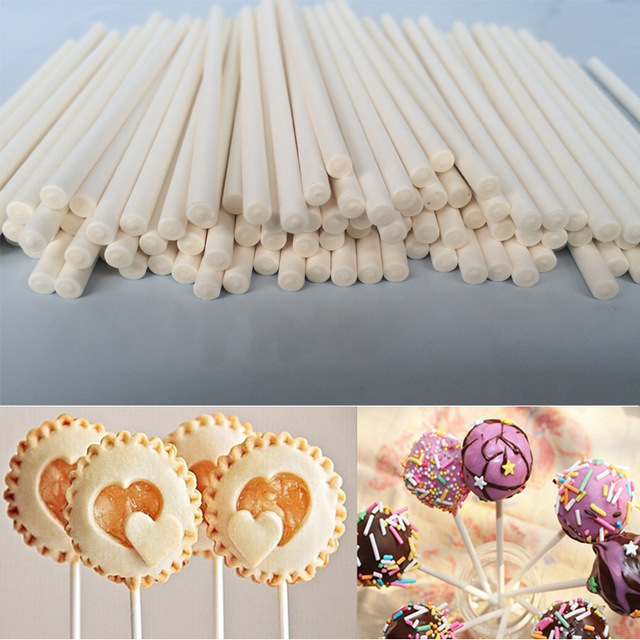Eco Paper Lollipop Sticks (100pcs)