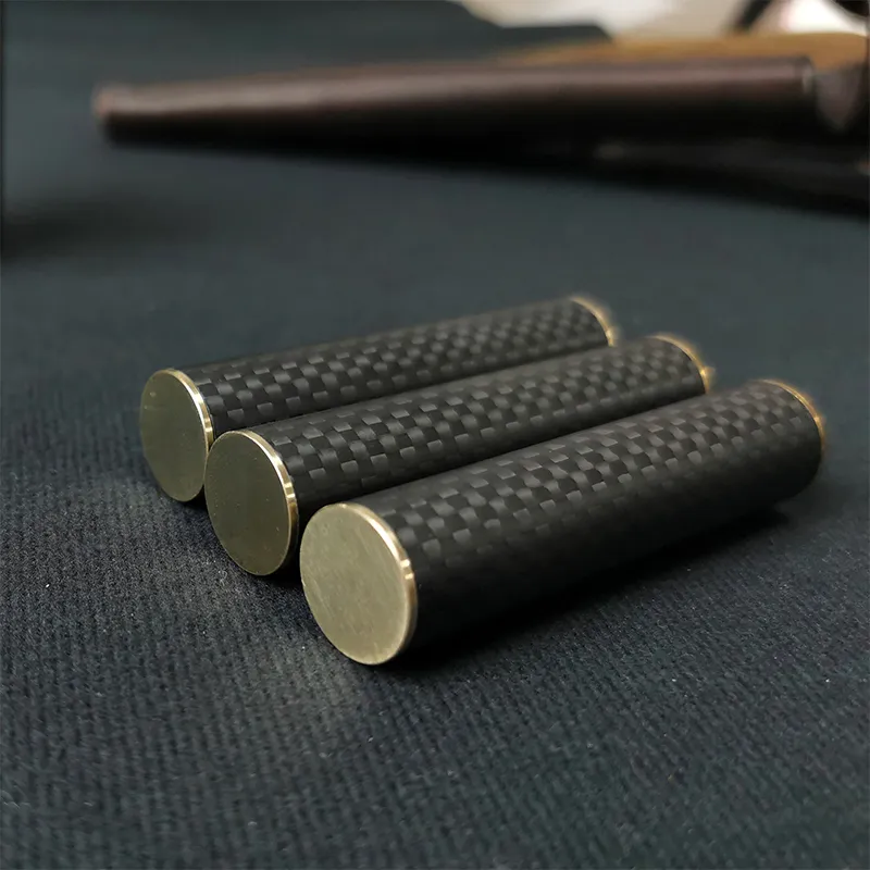 EDC Fidget Spinner Fidget Toys Stress Relief For Adults Magnetic Metal Carbon Fiber Three-section Stick Rotating