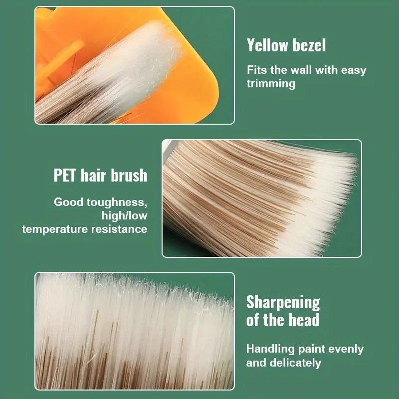 Edger Paint Brush Clean Cut Profesional Latex Paint Brush for Home Room Wall Office Ceiling Corner Painting Brush