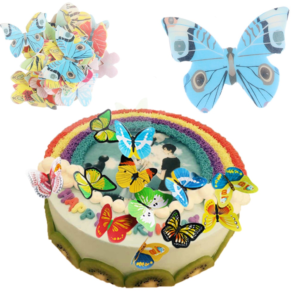 Edible Cake Toppers Mixed Butterflies (42 pcs) Edible Cake Toppers Mixed Butterflies (42 pcs)
