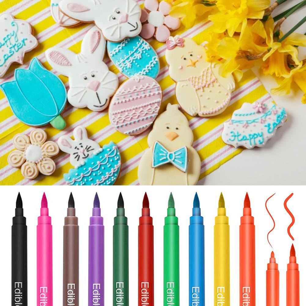 Edible Food Color Pens (10 Pcs)