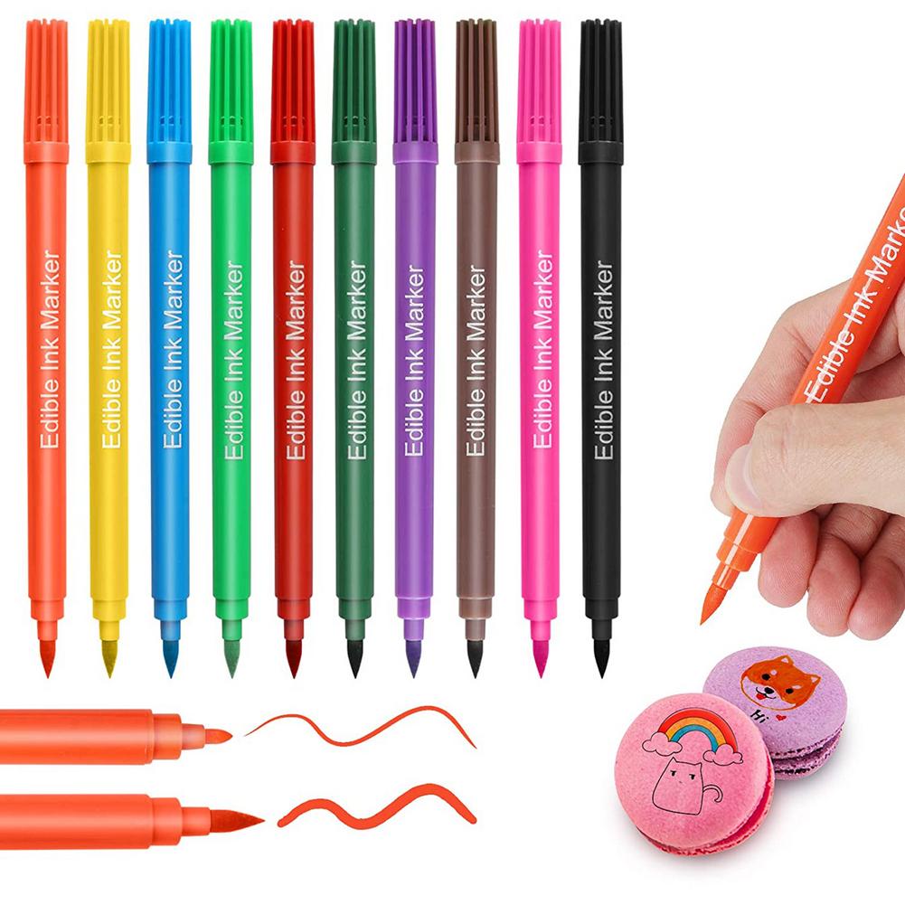 Edible Food Color Pens (10 Pcs)