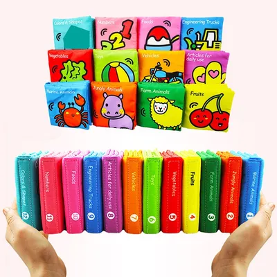 Educational Baby Cloth Books (6 Pcs)