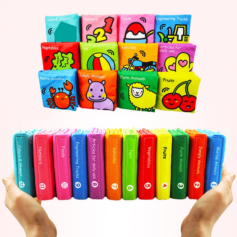 Educational Baby Cloth Books (6 Pcs) Educational Baby Cloth Books (6 Pcs)