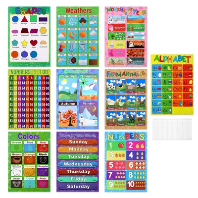 Educational Preschool Posters (10Pcs) Educational Preschool Posters (10Pcs)