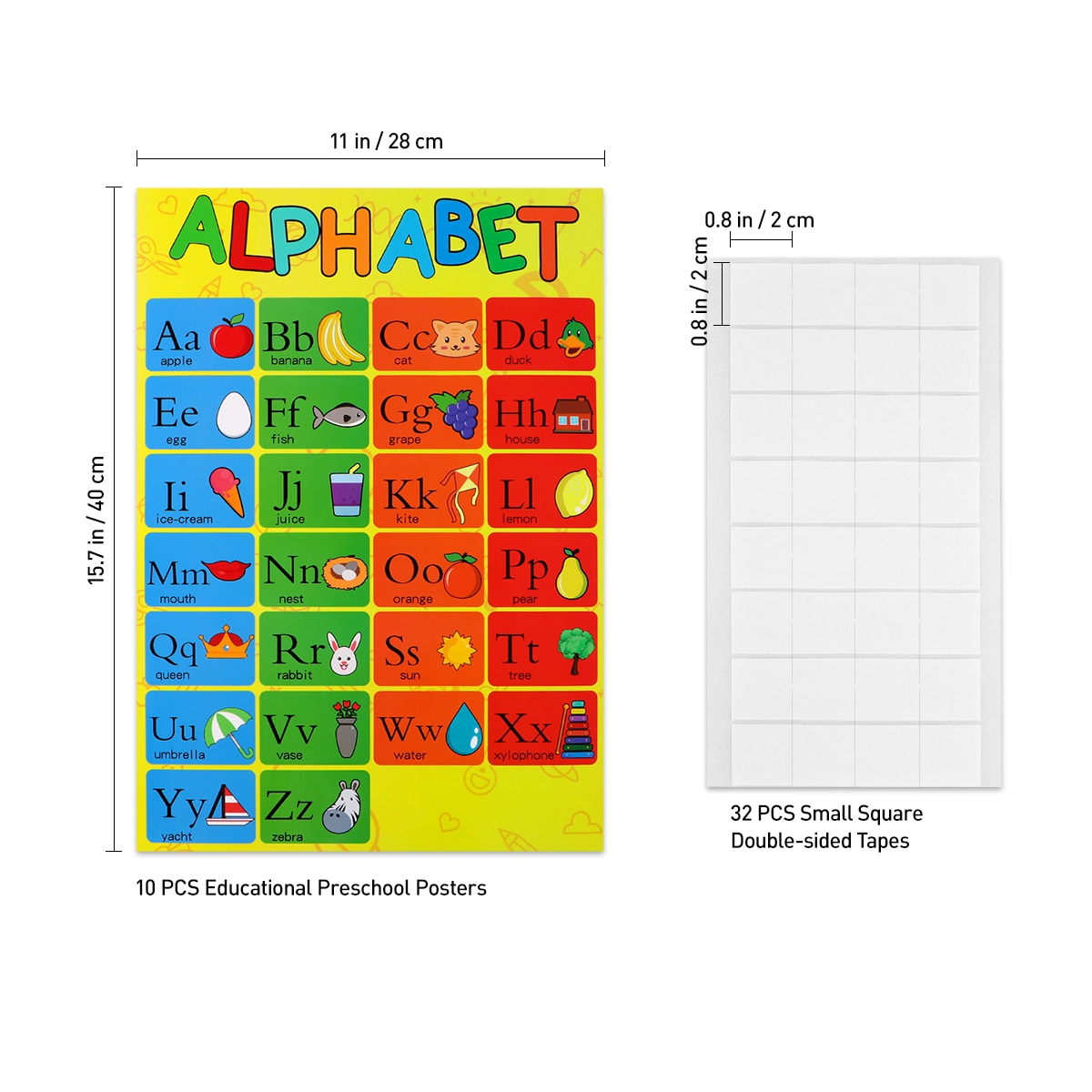 Educational Preschool Posters (10Pcs) Educational Preschool Posters (10Pcs)