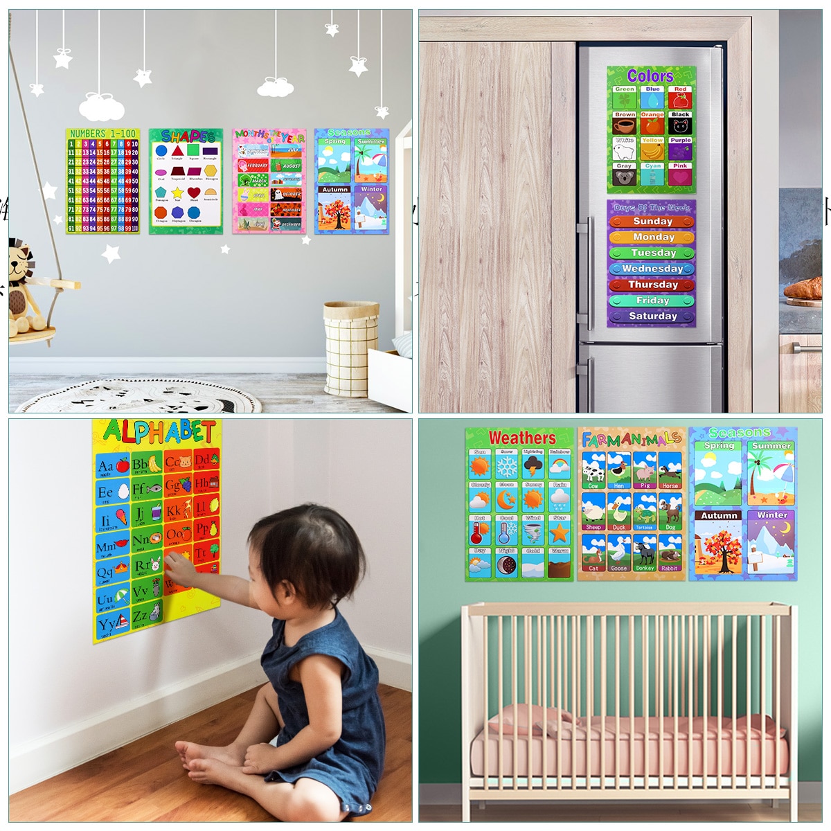 Educational Preschool Posters (10Pcs) Educational Preschool Posters (10Pcs)