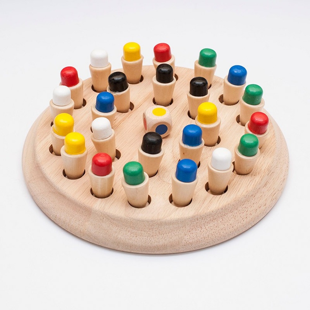 Educational Wooden Memory Chess Game Educational Wooden Memory Chess Game