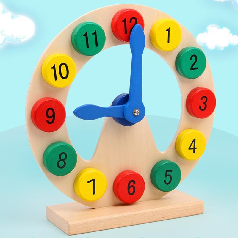 Educational Wooden Montessori Clock Educational Wooden Montessori Clock