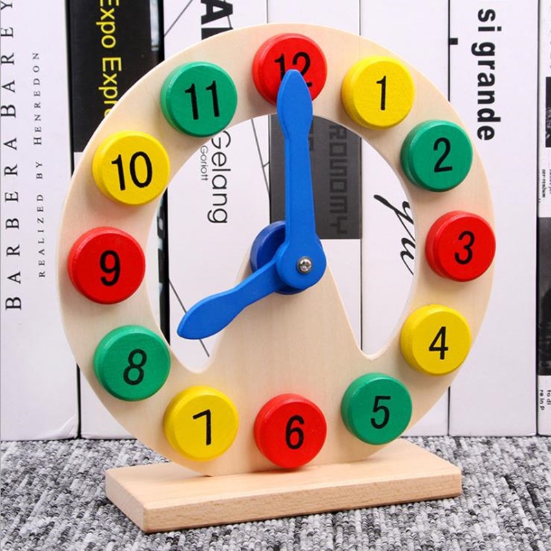 Educational Wooden Montessori Clock Educational Wooden Montessori Clock
