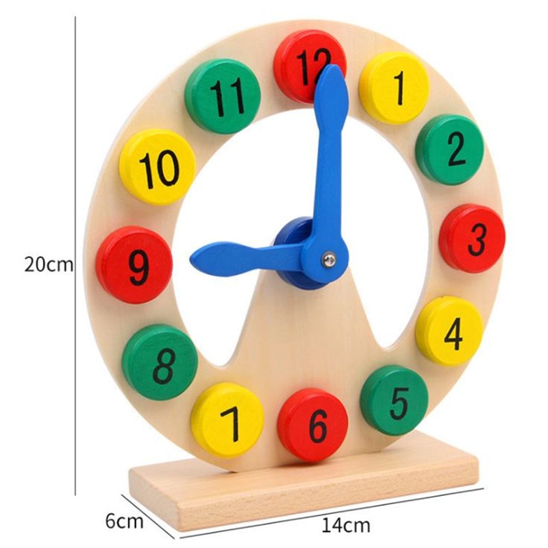 Educational Wooden Montessori Clock Educational Wooden Montessori Clock