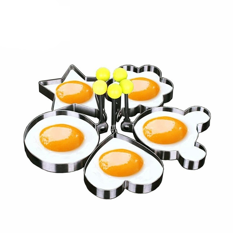Egg Frying Molds 5-Molds Set Egg Frying Molds 5-Molds Set