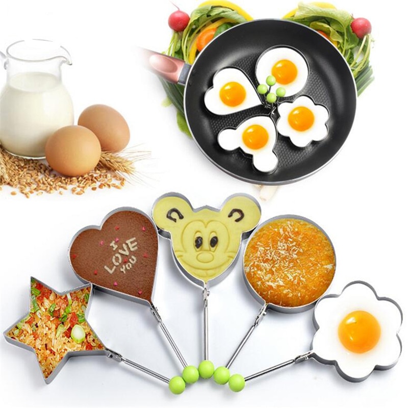 Egg Frying Molds 5-Molds Set Egg Frying Molds 5-Molds Set