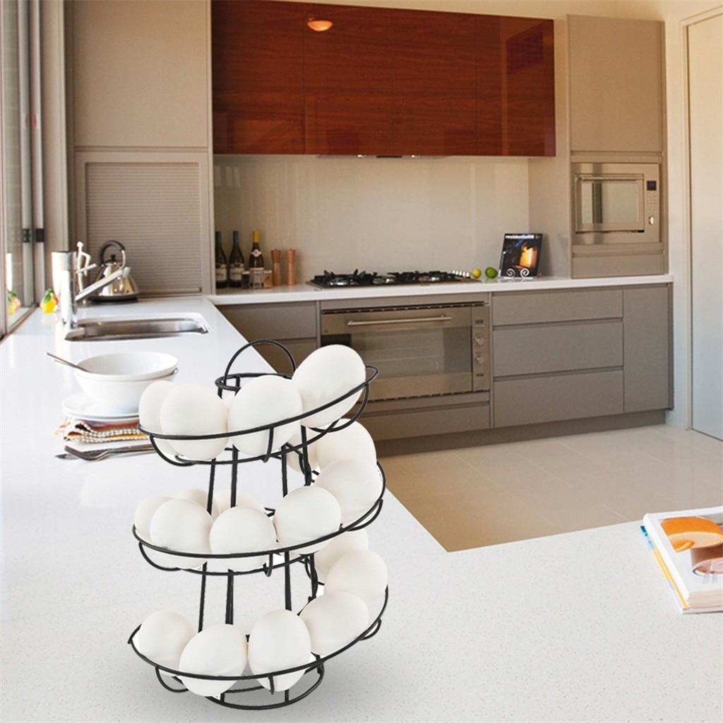 Egg Rack Iron Spiral Dispenser Egg Rack Iron Spiral Dispenser