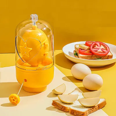 Egg Scrambler Hand Egg Shaker Mixer Food Grade Silicone Egg Spinner Manual Tool In Shell Egg Spinner for Hard Boiled