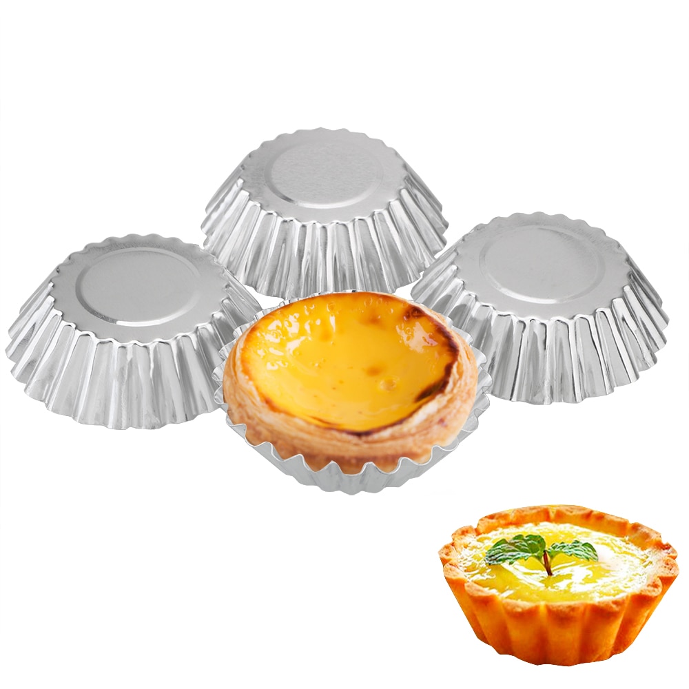 Egg Tart Molds Aluminum Pastry Cups (20 pcs)