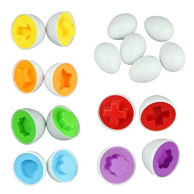 Egg Toy Mixed Shape Puzzle 6pcs Egg Toy Mixed Shape Puzzle 6pcs