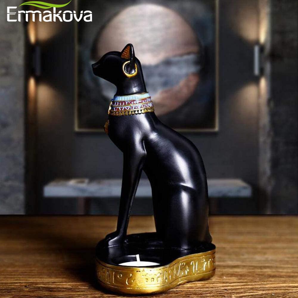 Egyptian Cat Statue and Candle Holder Egyptian Cat Statue and Candle Holder