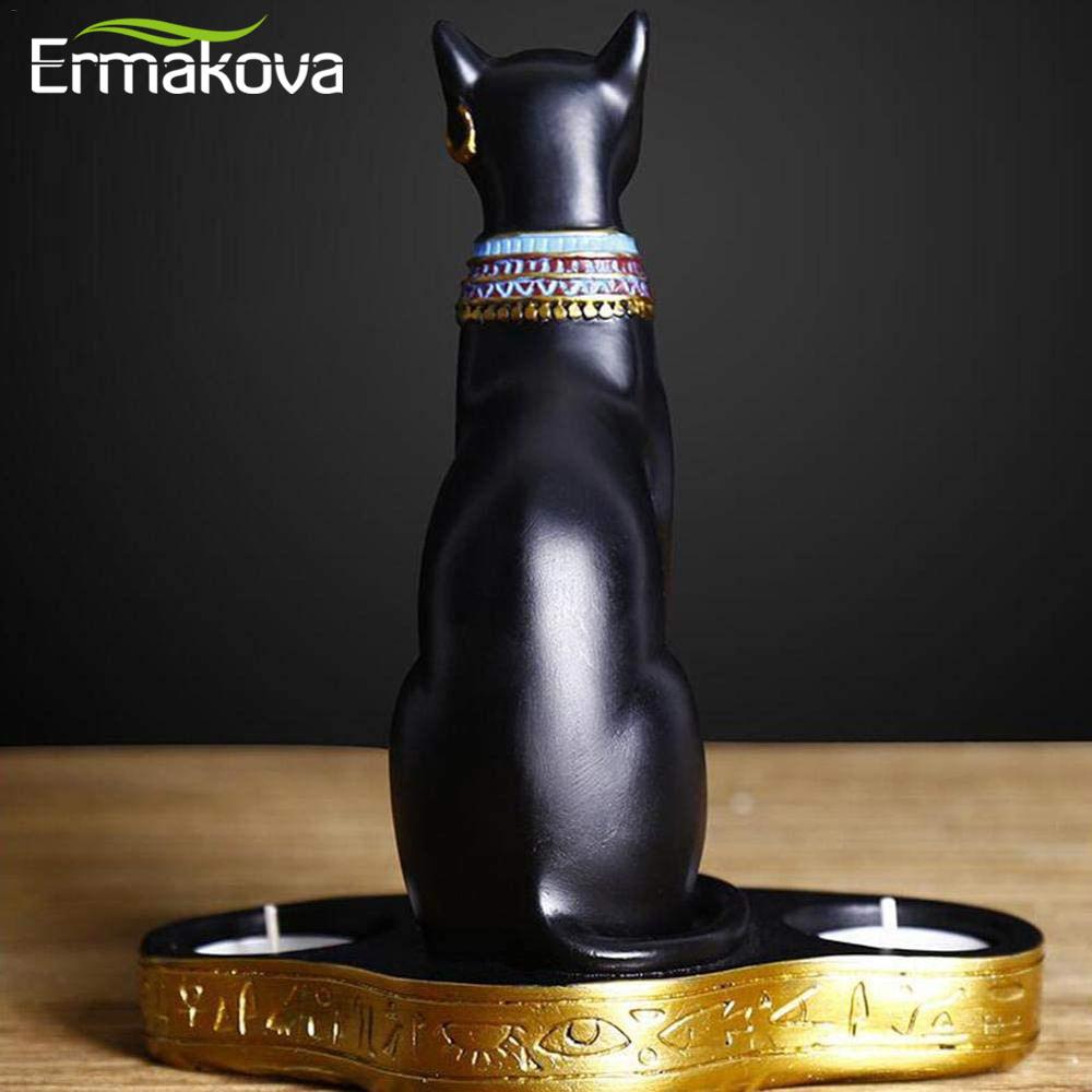Egyptian Cat Statue and Candle Holder Egyptian Cat Statue and Candle Holder
