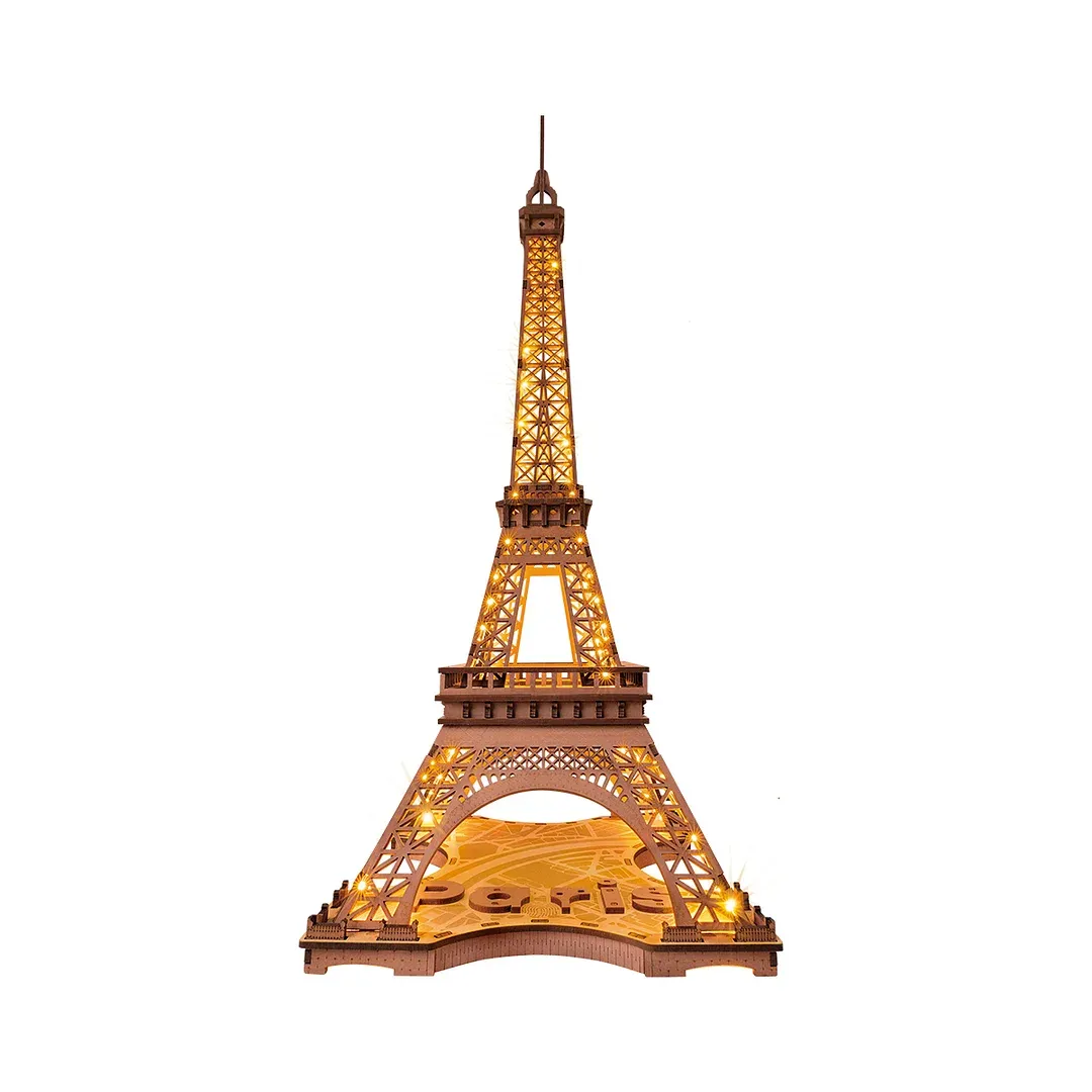 Eiffel Tower 3D Wooden Puzzle for Teens Adult Miniature Views of Famous Buildings Toys Decoration Eiffel Tower 3D Wooden Puzzle for Teens Adult Miniature Views of Famous Buildings Toys Decoration