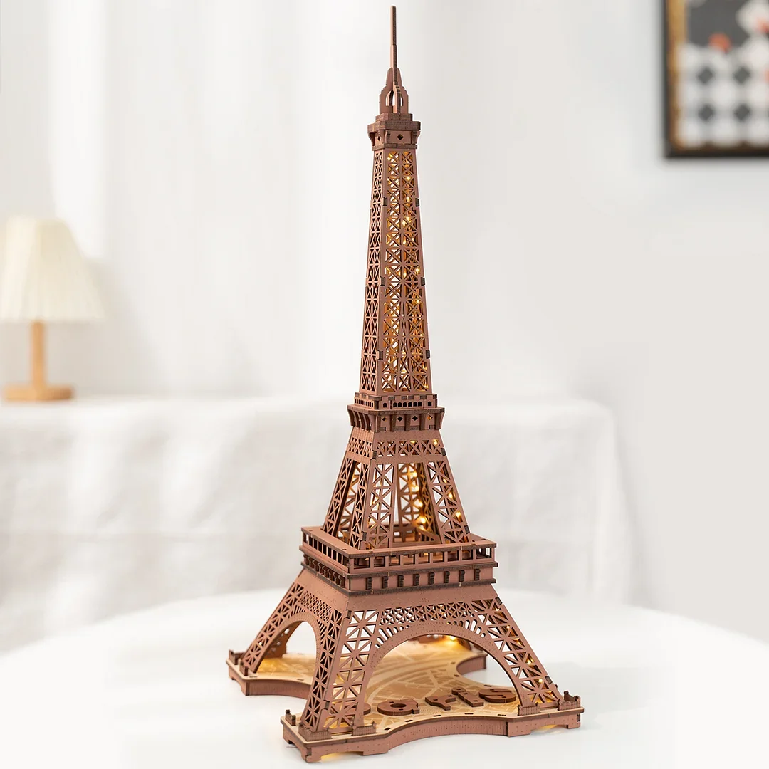 Eiffel Tower 3D Wooden Puzzle for Teens Adult Miniature Views of Famous Buildings Toys Decoration Eiffel Tower 3D Wooden Puzzle for Teens Adult Miniature Views of Famous Buildings Toys Decoration