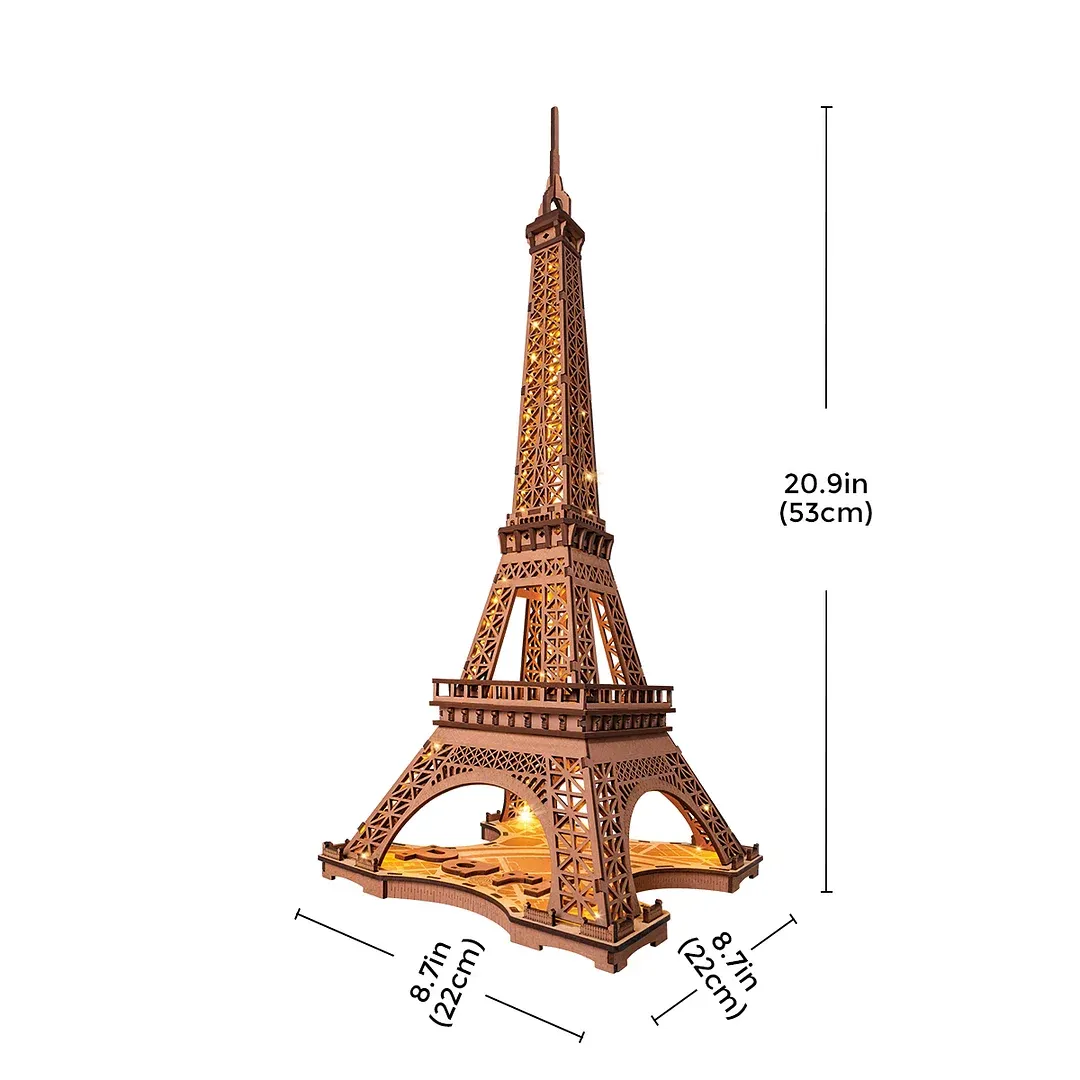 Eiffel Tower 3D Wooden Puzzle for Teens Adult Miniature Views of Famous Buildings Toys Decoration Eiffel Tower 3D Wooden Puzzle for Teens Adult Miniature Views of Famous Buildings Toys Decoration