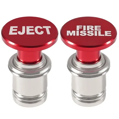 Eject and Fire Missiles Button Car Cigarette Lighter Aluminum 12V Replacement Accessory Fits Most Vehicles Socket Size A