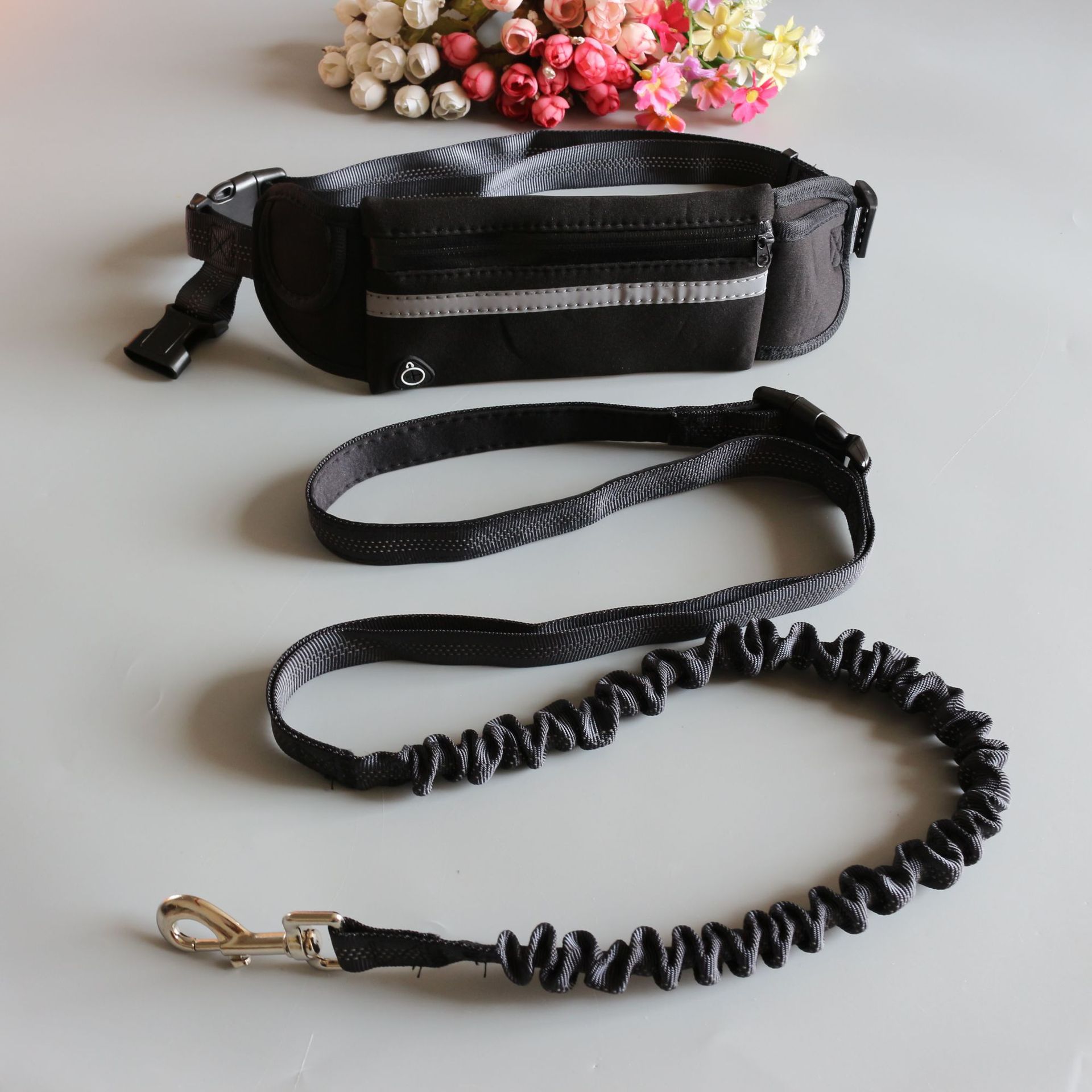 Elastic and Reflective Running Dog Leash Elastic and Reflective Running Dog Leash
