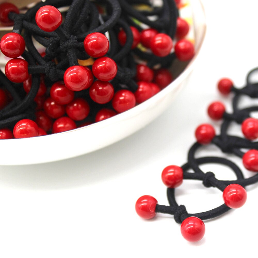 Elastic Band Cherry Hair Tie