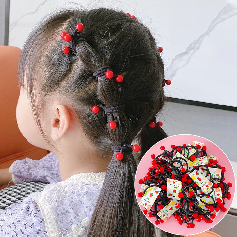 Elastic Band Cherry Hair Tie