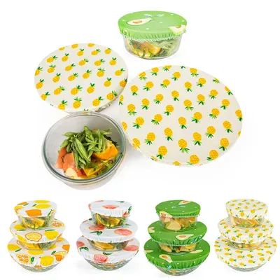 Elastic Cloth Bowl Covers (3pcs)