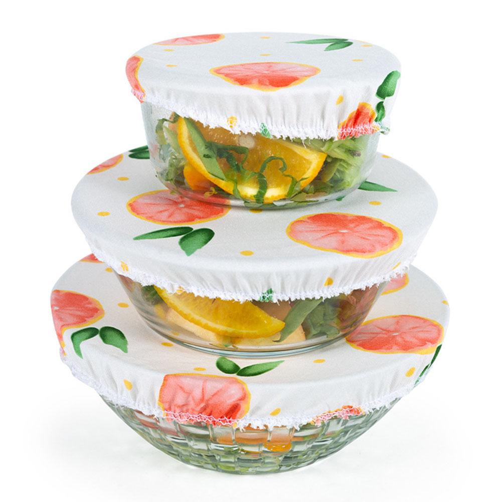 Elastic Cloth Bowl Covers (3pcs)