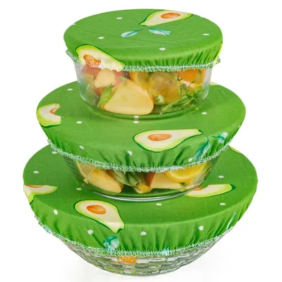 Elastic Cloth Bowl Covers (3pcs)