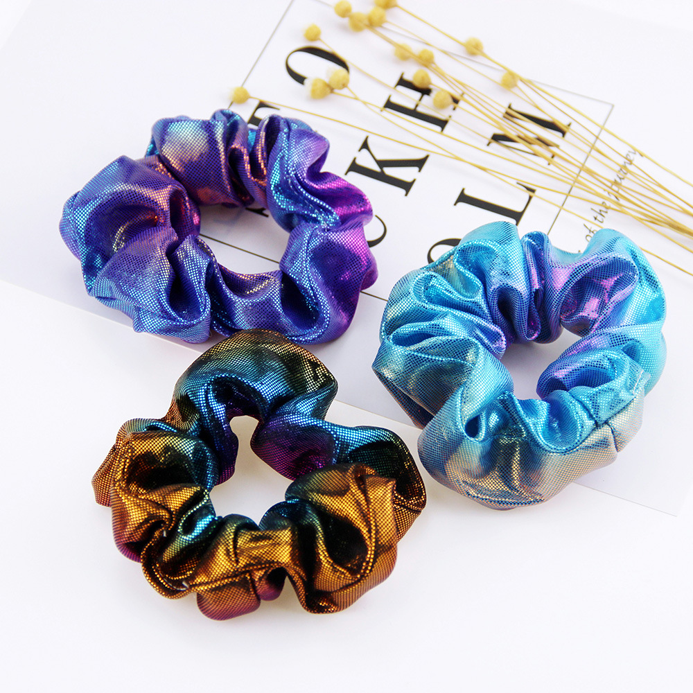 Elastic Cloth Holographic Scrunchies (8 pcs)