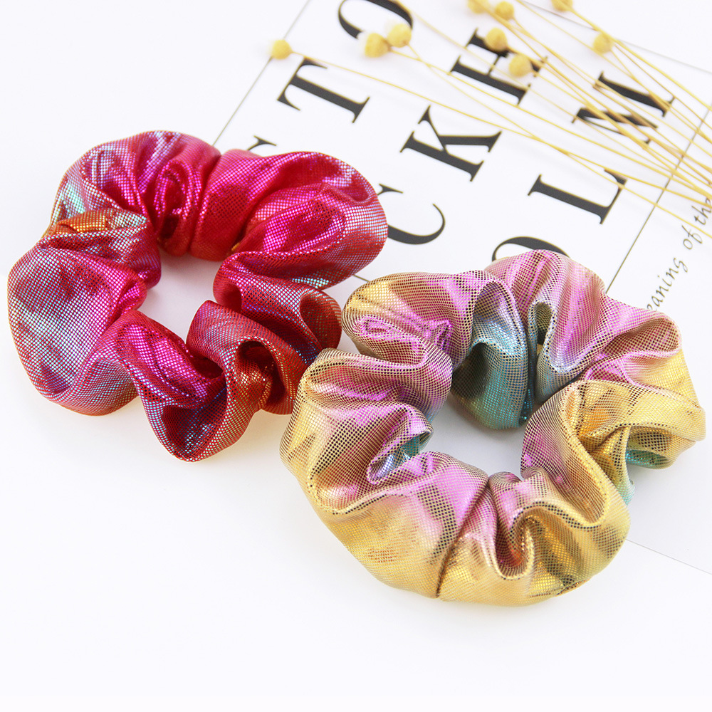 Elastic Cloth Holographic Scrunchies (8 pcs)