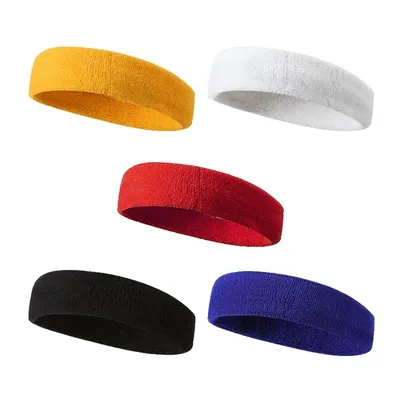 Elastic Cotton Sweat Absorbing Headband Elastic Cotton Sweat Absorbing Headband